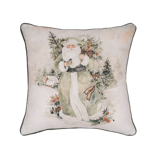 Snow Santa & Tree Pillow