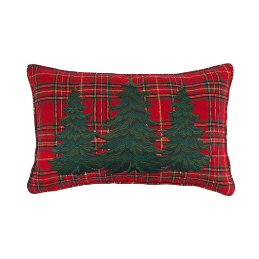 Spruce Tree Plaid Pillow