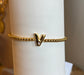 Kids Letters of Gold Initial Bracelet