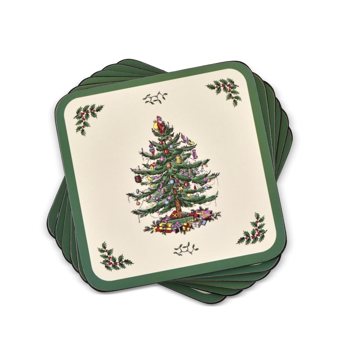 Christmas Tree Coasters (Set of 6)