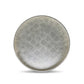 Great House Round Foiled Tray, Champagne Silver