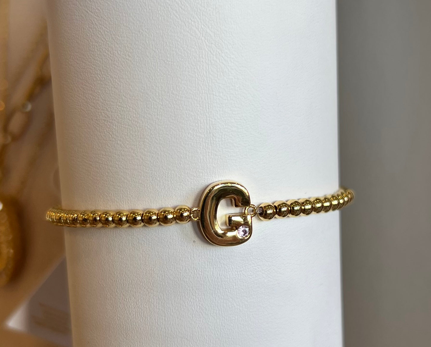 Kids Letters of Gold Initial Bracelet