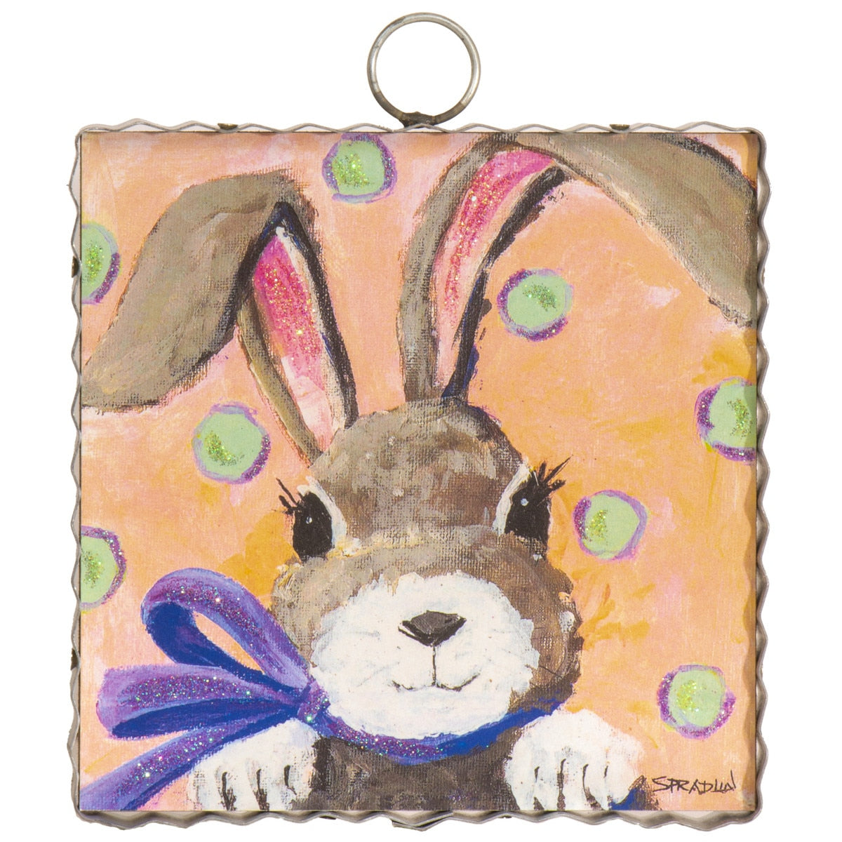 Mini Big Bow Bunny Print