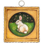 Mini Art Bunny In Gold Frame