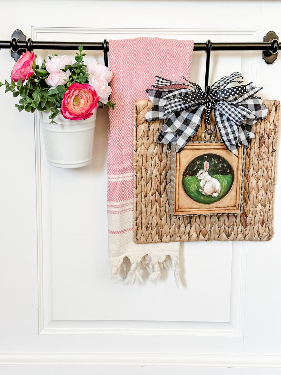 Mini Art Bunny In Gold Frame