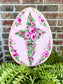 Pink Roses Cross on Egg