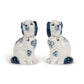 Porcelain Staffordshire Dogs Figurines - Navy Blue (2 Styles)