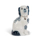 Porcelain Staffordshire Dogs Figurines - Navy Blue (2 Styles)