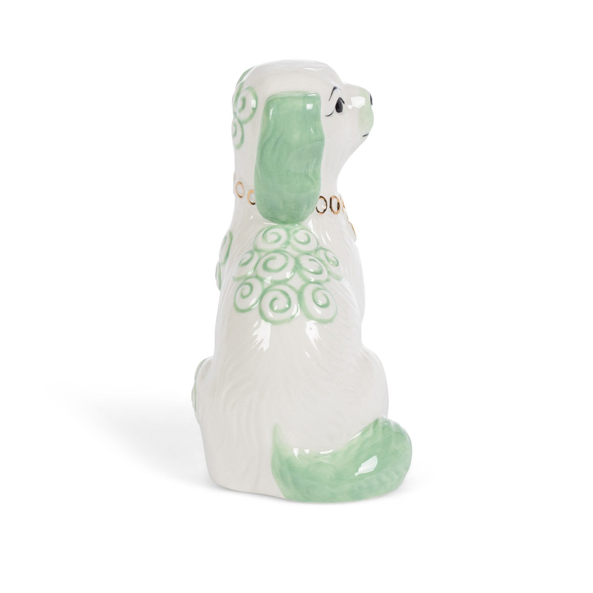 Porcelain Staffordshire Dogs Figurines - Smoke Green (2 Styles)