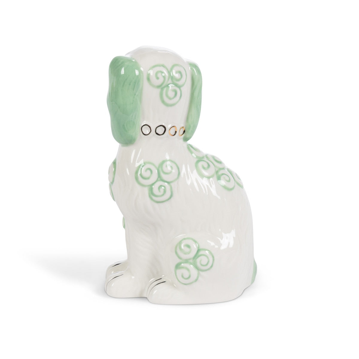 Porcelain Staffordshire Dogs Figurines - Smoke Green (2 Styles)