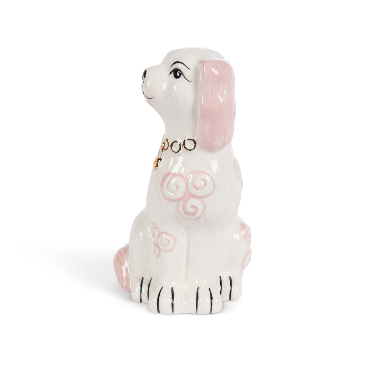 Porcelain Staffordshire Dogs Figurines - Pink (2 Styles)
