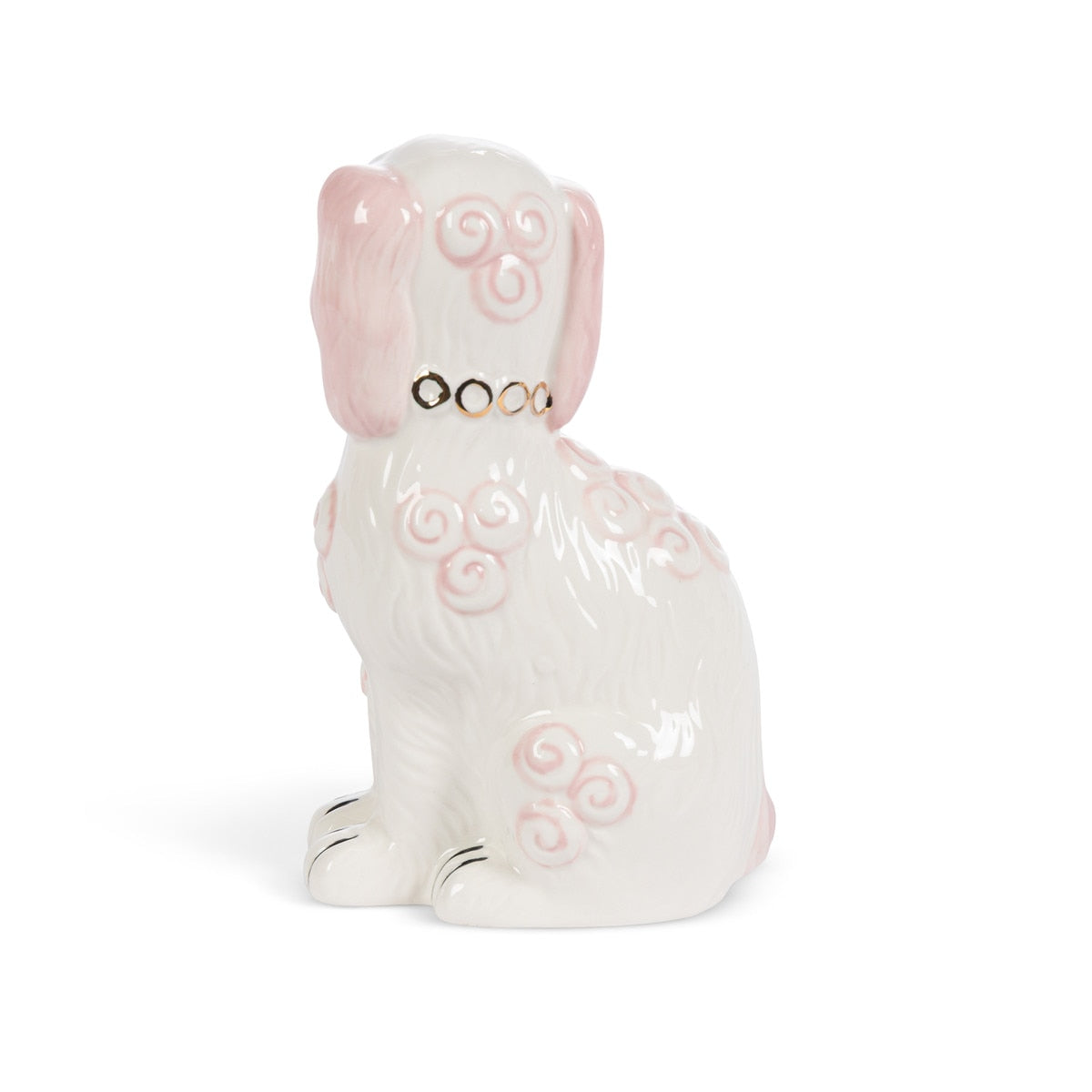 Porcelain Staffordshire Dogs Figurines - Pink (2 Styles)