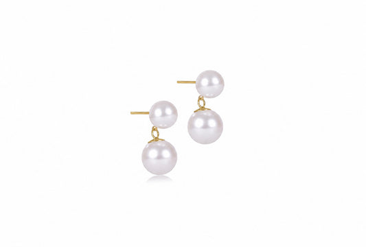 Classic Pearl 10mm Ball Drop Stud - Pearl
