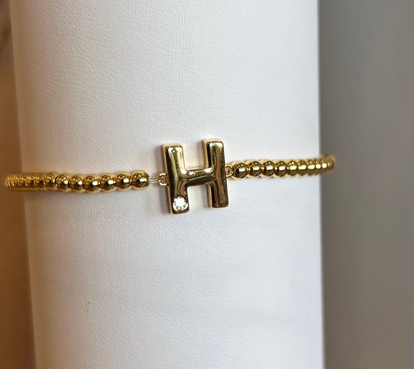 Kids Letters of Gold Initial Bracelet