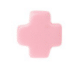 Signature Cross Stud Earrings - Pink
