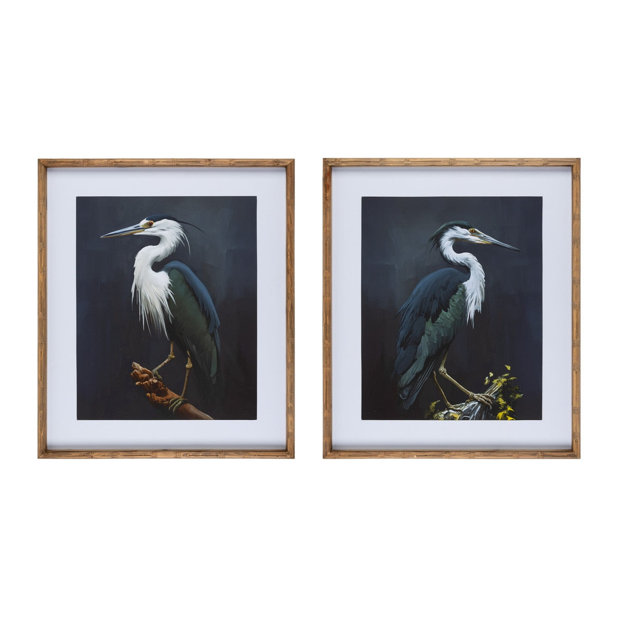 Birds of a Feather Framed Heron Wall Art (2 Styles)