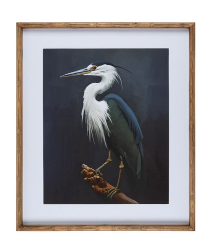 Birds of a Feather Framed Heron Wall Art (2 Styles)