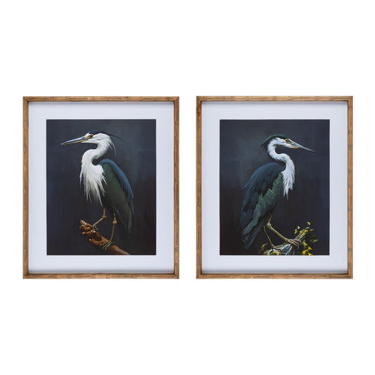 Birds of a Feather Framed Heron Wall Art (2 Styles)