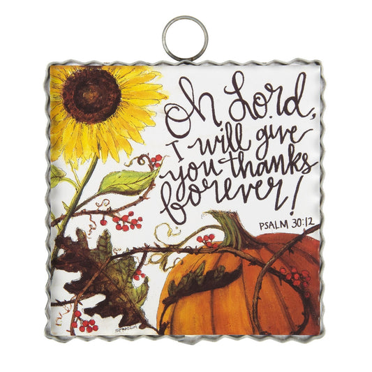 Mini Gallery Thanks Forever, Psalm 30:12