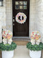 Rose & Pumpkin Wreath PVC Door Hanger