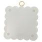Mini Scallop Art Gilded White Pumpkin