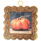 Mini Scallop Art Gilded Orange Pumpkin