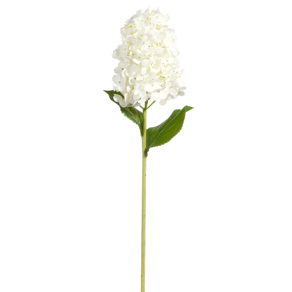 Real Touch White Hydrangea Stem - 29"