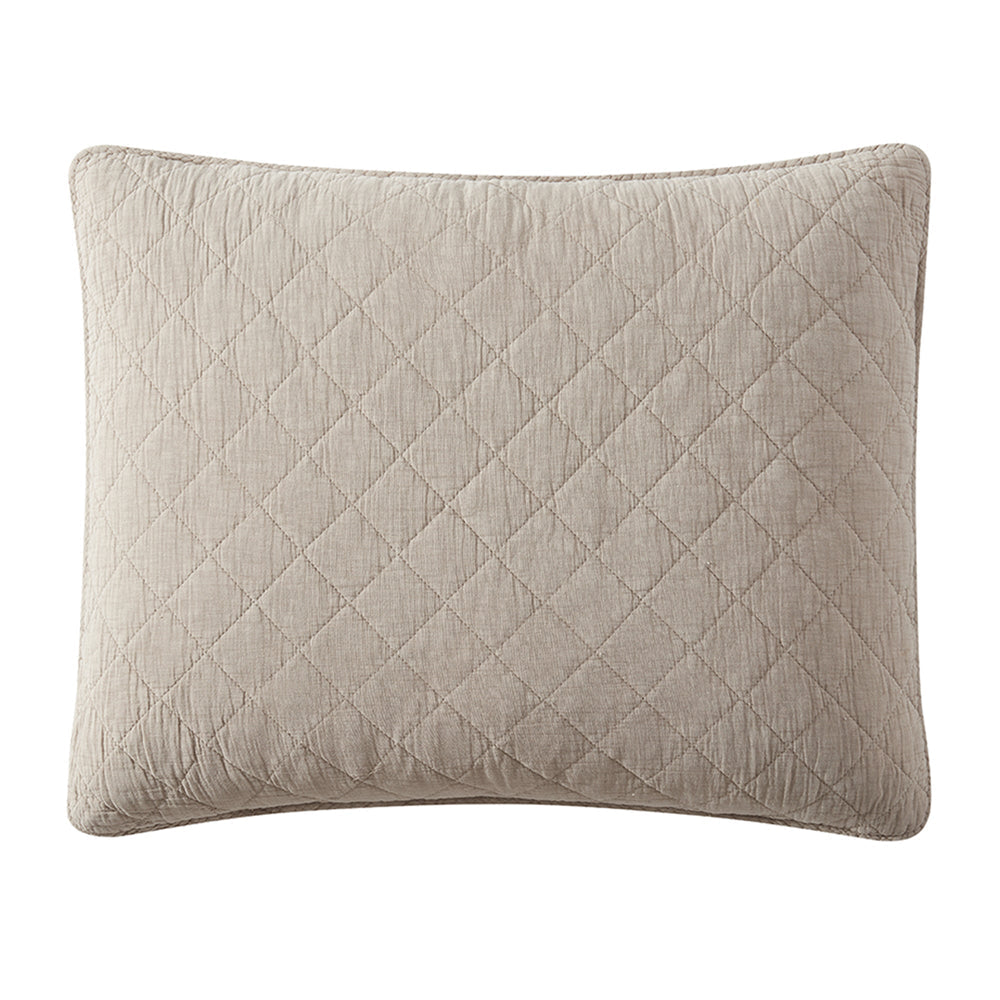 STONEWASHED COTTON GAUZE PILLOW SHAM