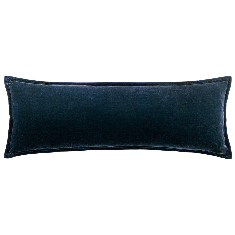 STELLA FAUX SILK VELVET LONG LUMBAR PILLOW