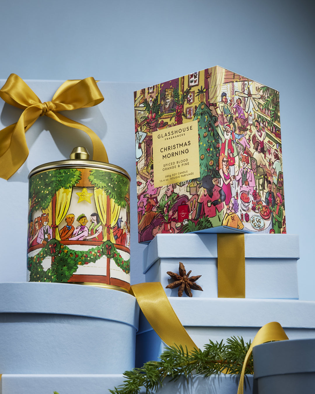 Glasshouse Christmas Candle - Christmas Morning
