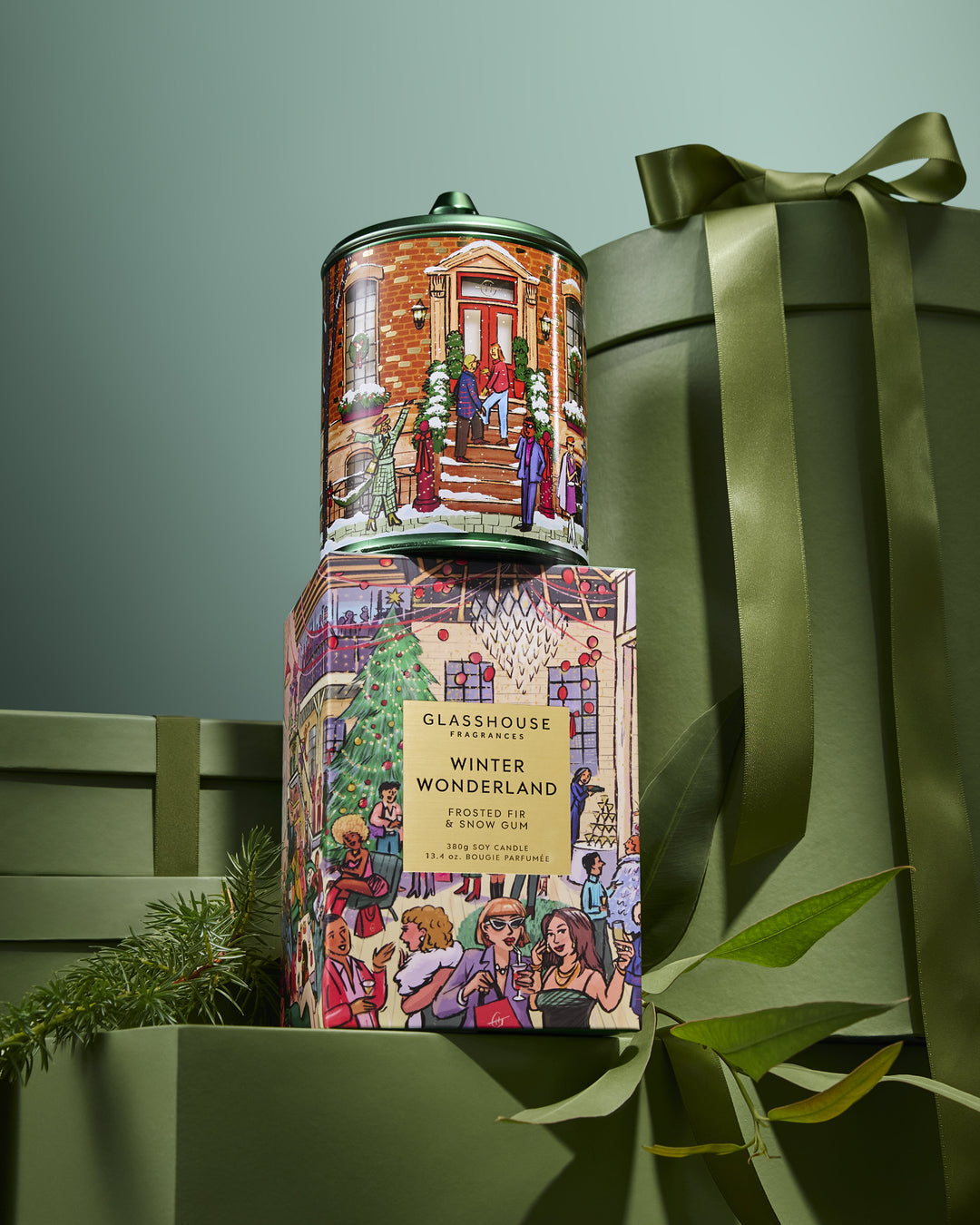 Christmas -Winter Wonderland Glasshouse Candle