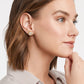 Fleur-de-Lis Pavé Stud Earring
