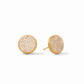 Fleur-de-Lis Pavé Stud Earring