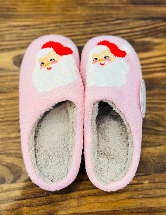 Fuzzy Slippers- Santa