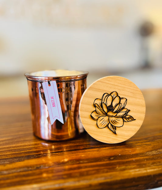 M'Lynn Rose Copper Candle - 14oz
