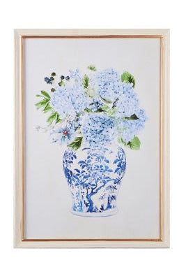 Hydrangea and Chinoiserie  Print
