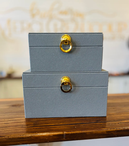 Grey Wood Glam Box