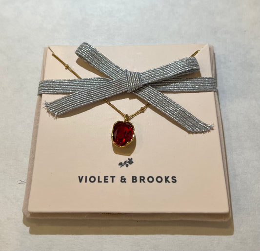 Lily Birthstone Necklace