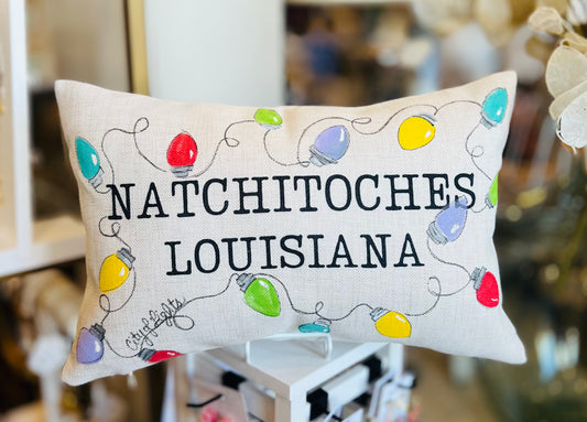 Custom Natchitoches Lumbar Pillows 18x12