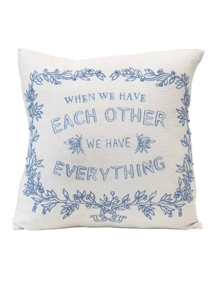 Pillow with Saying