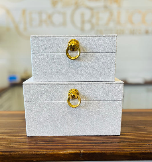 White Metal Glam Box