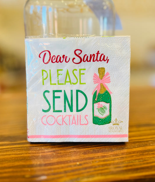 Dear Santa Cocktail Napkins