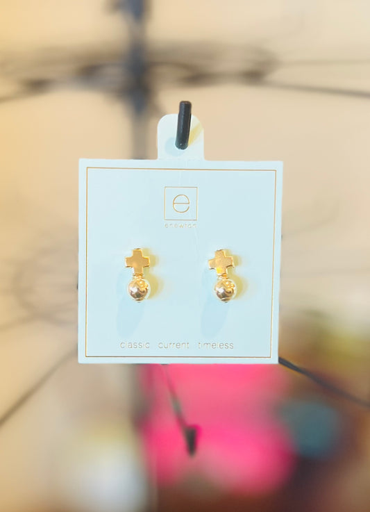 Signature Cross Gold Stud - Classic Gold