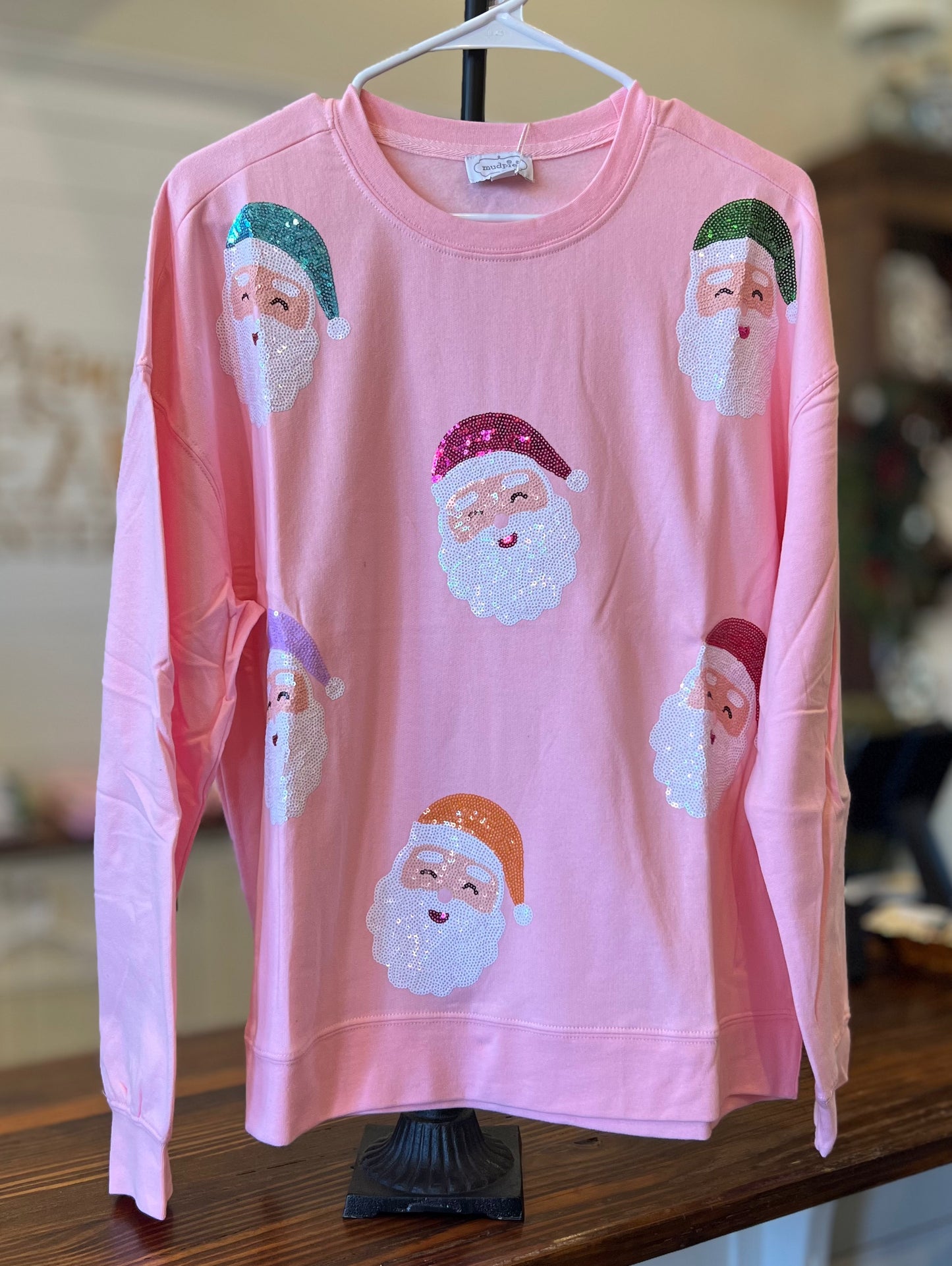 Blush Holiday Sparkle Sweatshirt