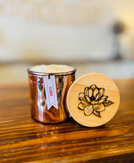 Clairee Rose Copper Candle - 14oz