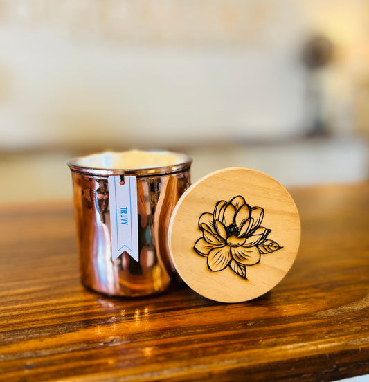 Truvy Rose Copper Candle - 14oz