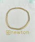 Bliss Bar Pattern Gold 3mm Bracelet