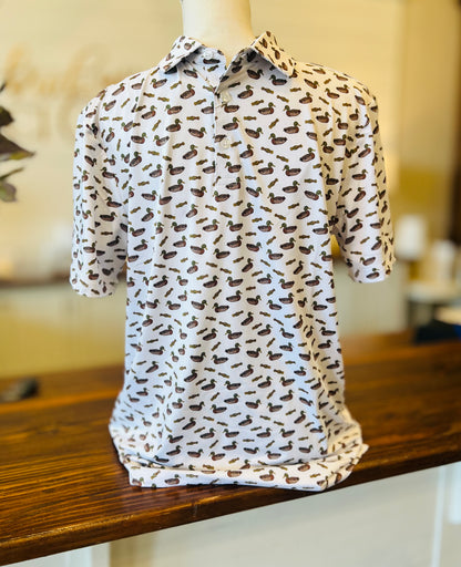 Men's Performance DUCK AND CALL Polo (3 Sizes)