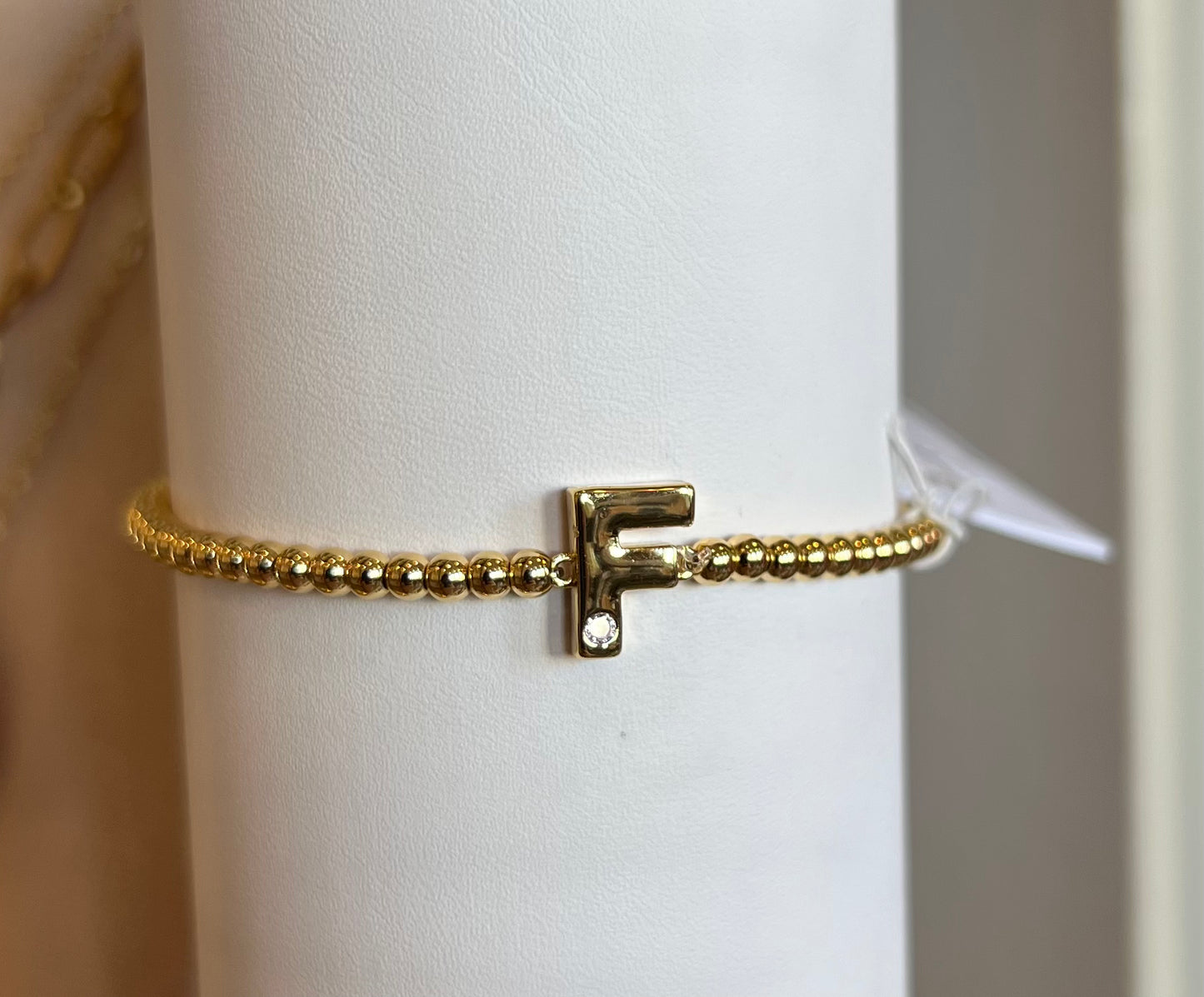 Kids Letters of Gold Initial Bracelet