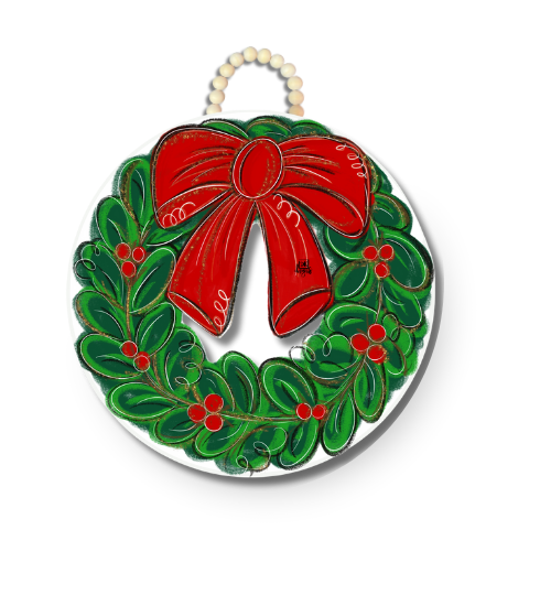 Christmas Wreath Door Hanger